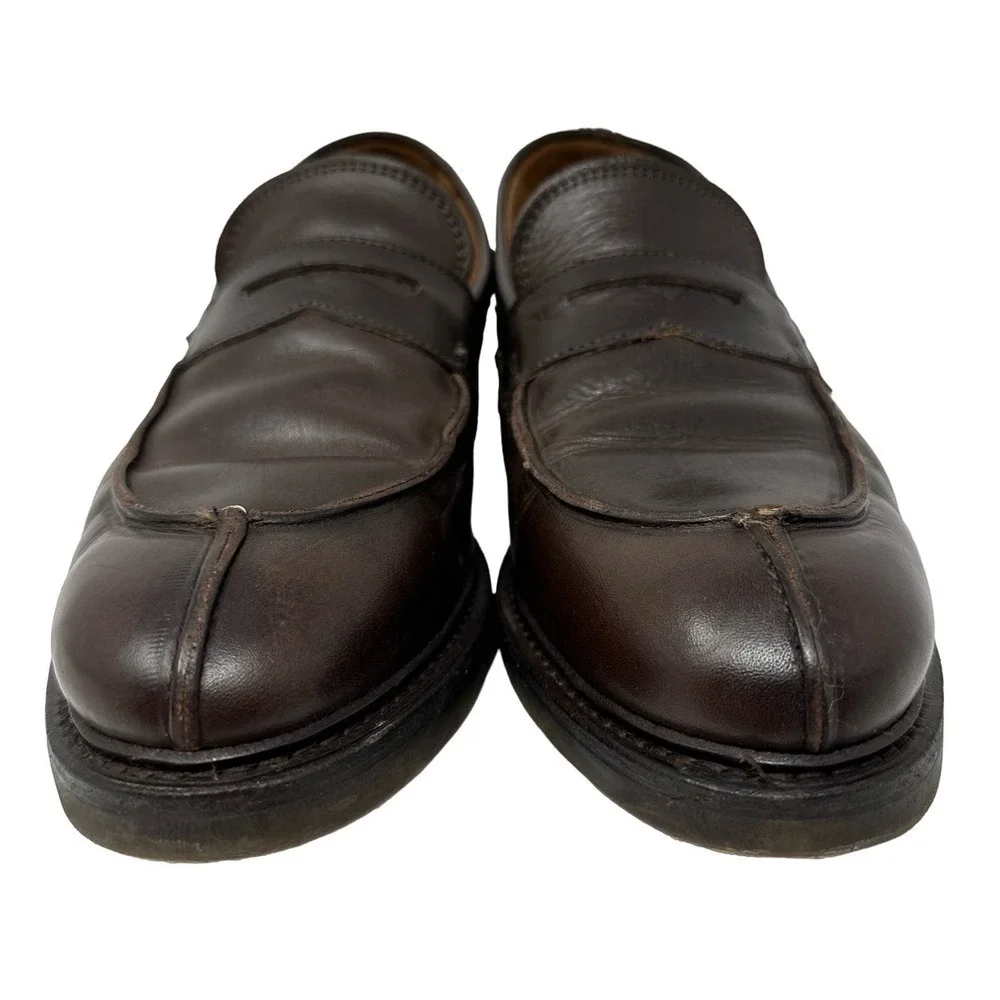 Allen Edmonds Denali Penny Loafers Mens 8.5D Brown Dress Shoes